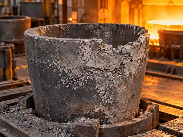 Graphite crucible oxidation wall thinning