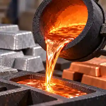 Aluminum melting foundry