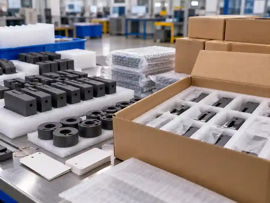 Protective packaging for finished carbon and graphite components