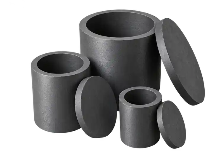 Graphite crucible with lid