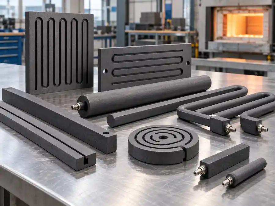 Schematic of Graphite Heating Elements