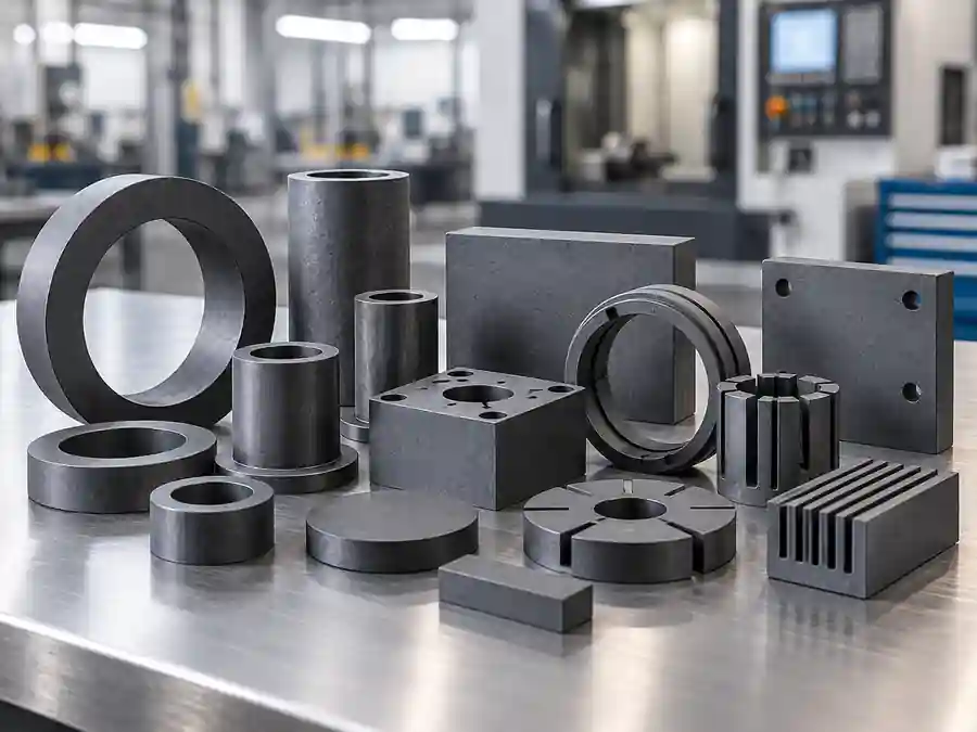 Machined graphite part tolerances