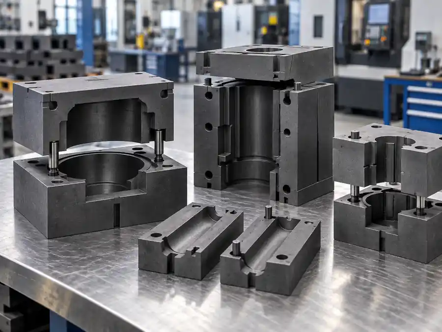 Split Graphite Sintering Mold Body Schematic
