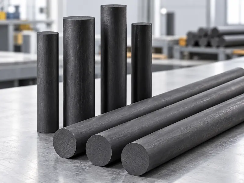 Extruded graphite rod material