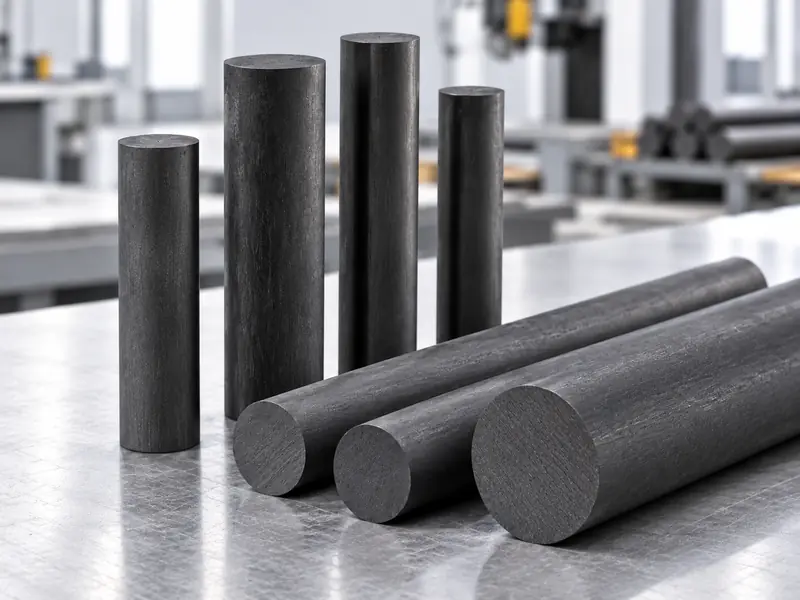 Fine grain graphite rod structure