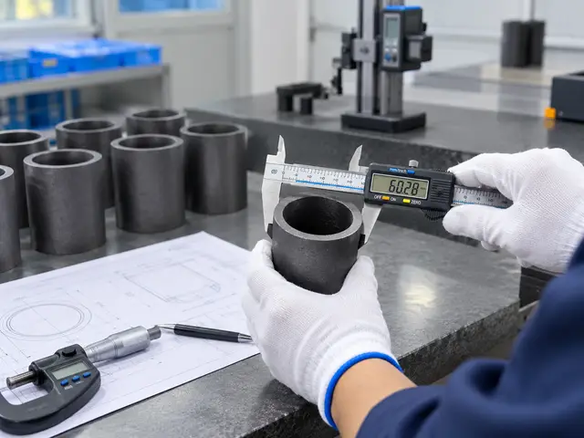 Internal boring of graphite crucible cavity