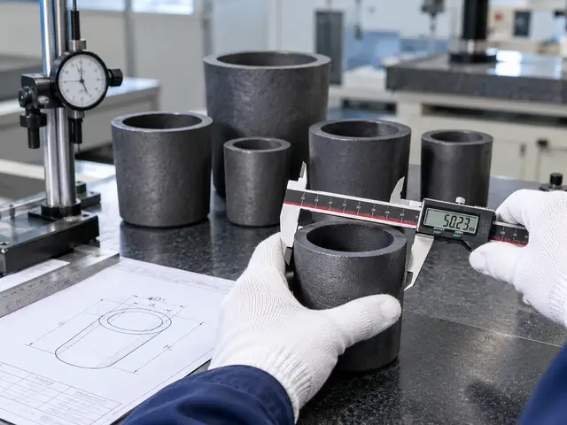 Graphite crucible engineering drawing dimensions