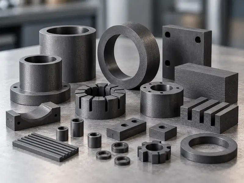 Bearings, bushings and custom machined graphite parts