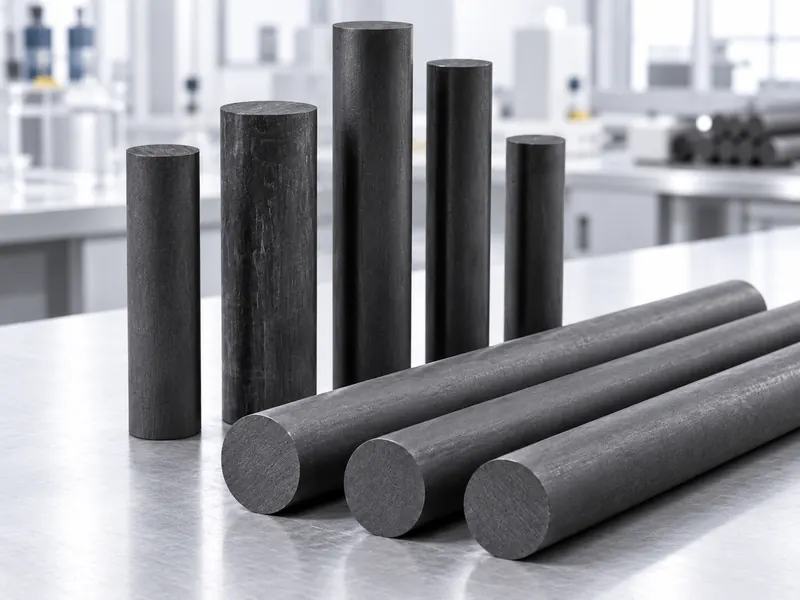 High purity graphite rod for sensitive applications