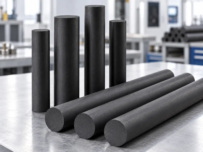 Isostatic graphite rod material